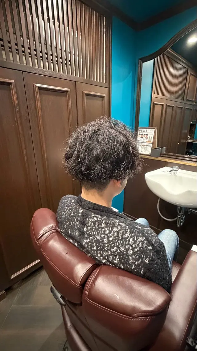 パーマ メンズ 佐藤 笑夢のヘアスタイル