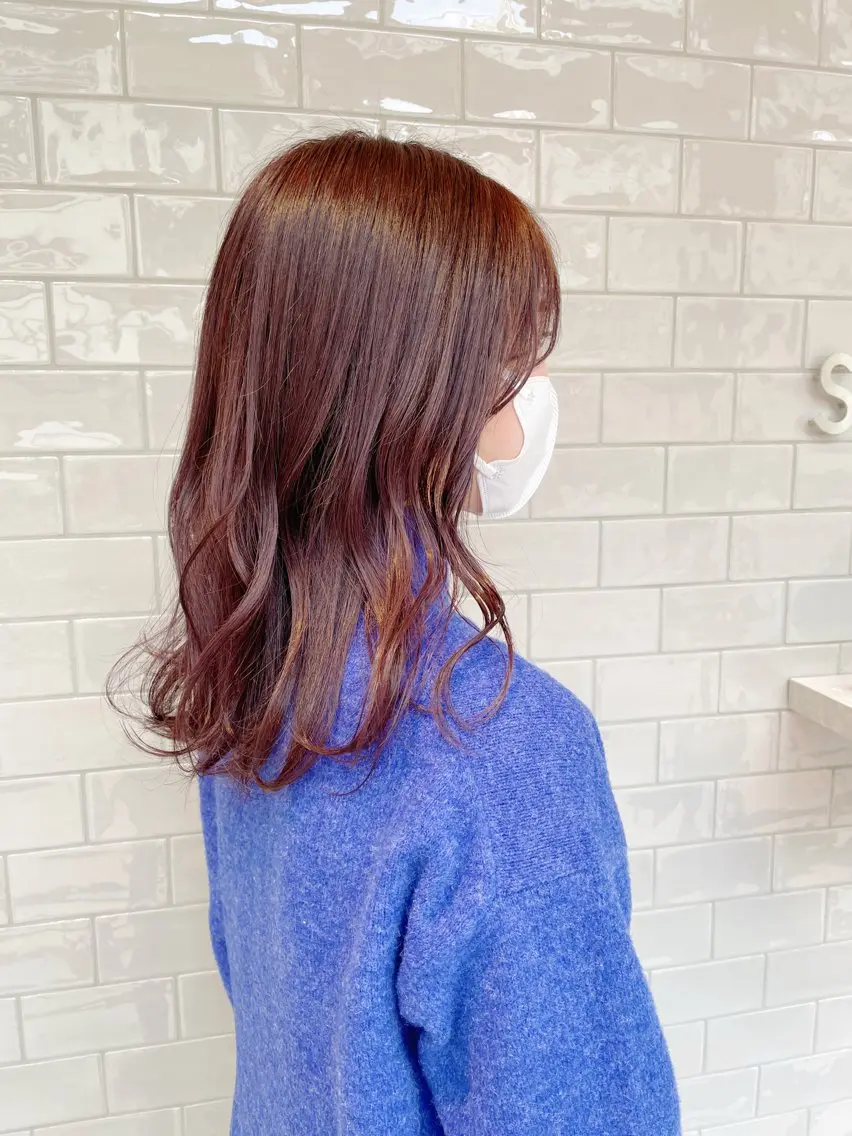 ミディアム カット ヘアカラー トリートメント 💎透明感カラー💎 ナチュラルテイストのヘアスタイル