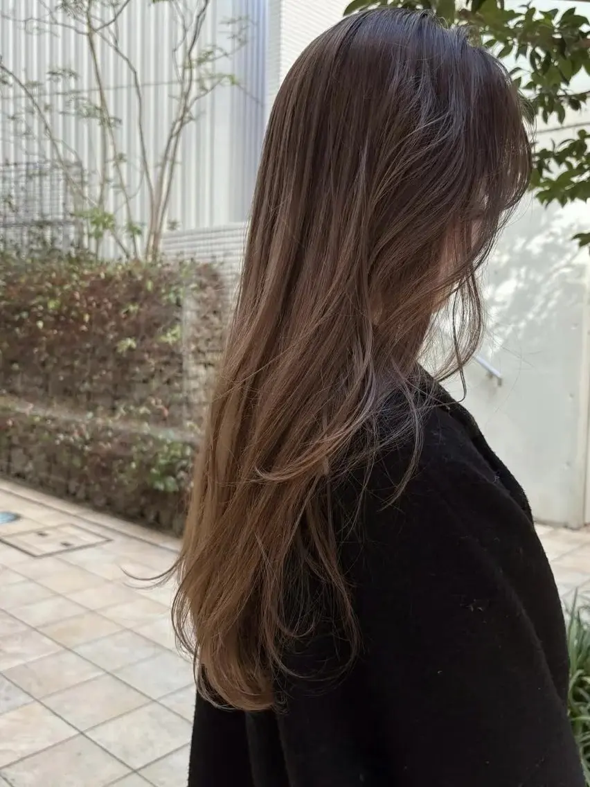ロング カット ヘアカラー トリートメント 🍑透明感hair ・NENE🍑のヘアスタイル