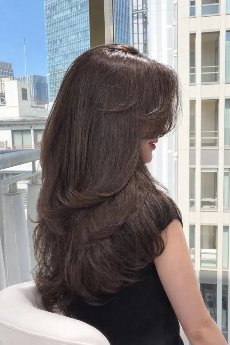 セミロング カット ヘアカラー トリートメント 垢抜けワンカール レイヤー⭐️shunのヘアスタイル