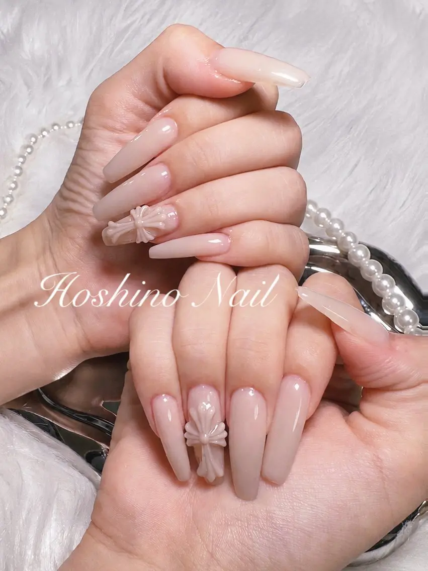 ネイル HOSHINO NAIL✨長さだしのネイルデザイン