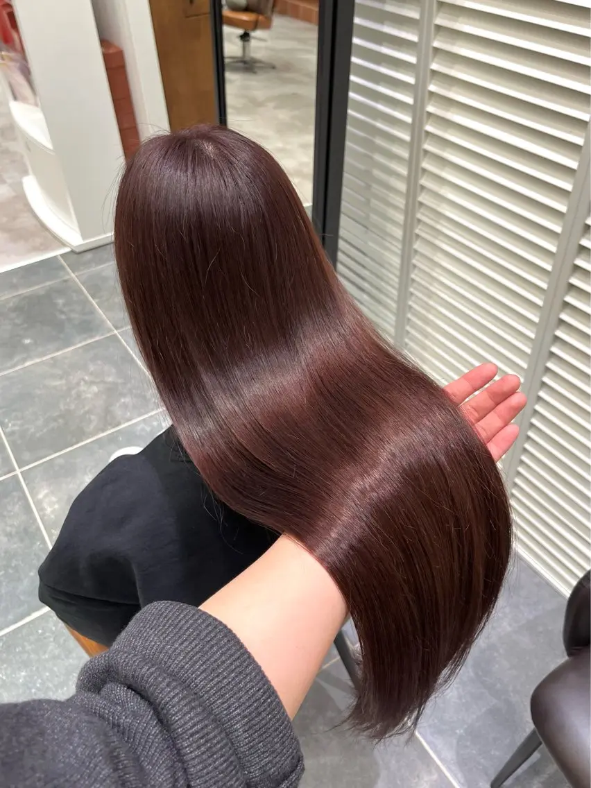 カラー ブラウンカラー ピンクカラー 💎seira｜ 髪質改善・大人カラーのヘアスタイル
