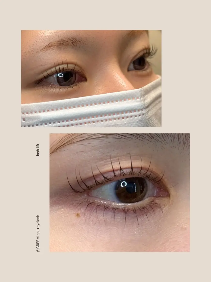 マツエク・マツパ 下まつげエクステ 一重×まつ毛パーマ マツパ GREEM eyelashのマツエク・マツパデザイン