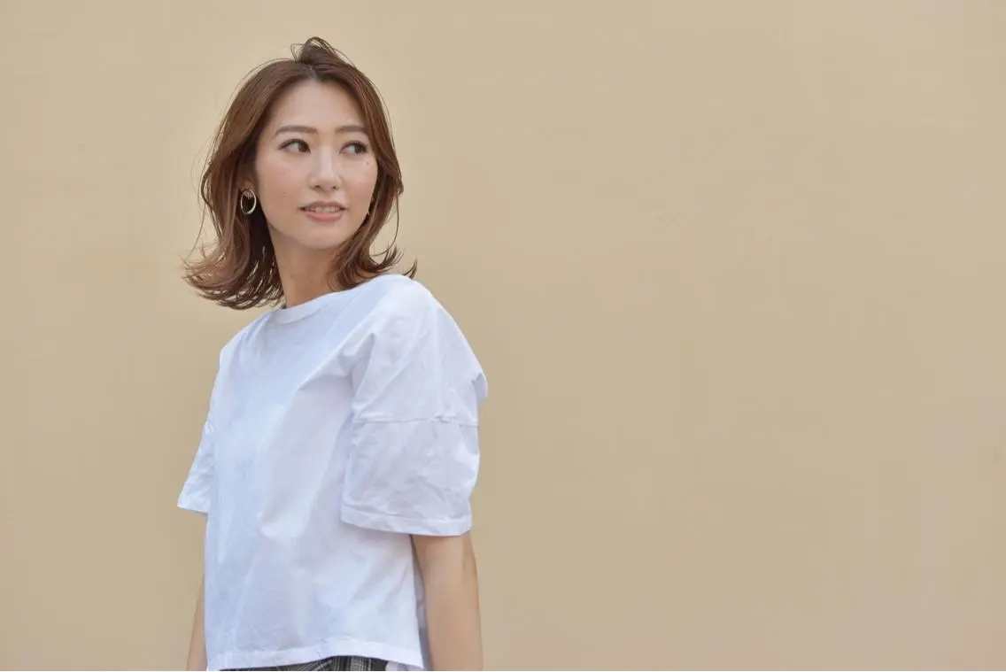 ミディアム ミディアムパーマ アッシュ ボブ ハイライト 似合わせカット カット ヘアカラー トリートメント Lino by hoNuaのヘアスタイル