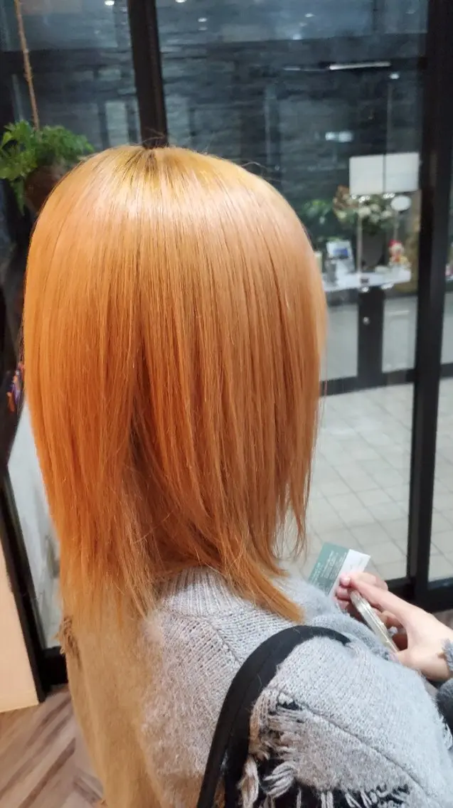 ミディアム カラー ヘアカラー トリートメント 小島　崇義 ブリーチお任せ下さいのヘアスタイル