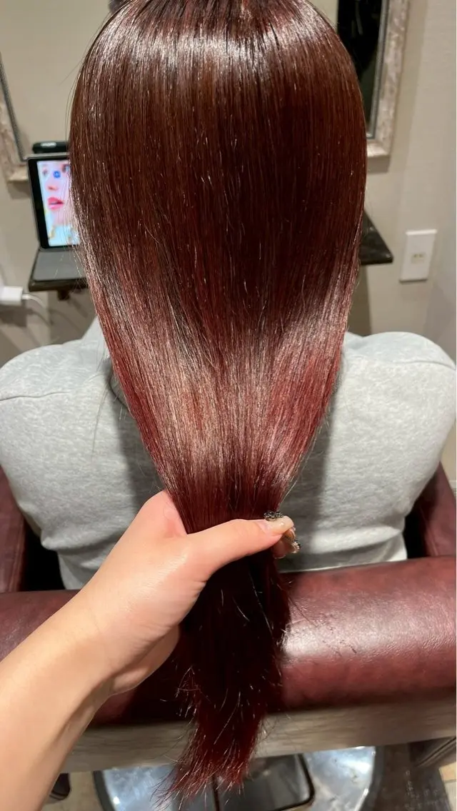 ロング カラー カット ヘアカラー トリートメント 艶カラー/ 縮毛矯正/いくの👒のヘアスタイル