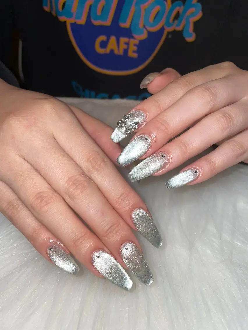 ネイル ジェルネイル マグネットネイル ハンドネイル Nail ヌシん家 AKANEのネイルデザイン