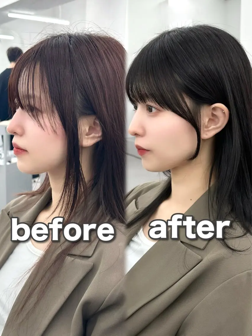 セミロング カラー メンズ メンズ韓国風 透明感カラー 韓国風ヘア レイヤーカット カット ヘアカラー トリートメント ヘッドスパ ヘアセット 前髪顔まわりカット 🌈中村海聖のヘアスタイル
