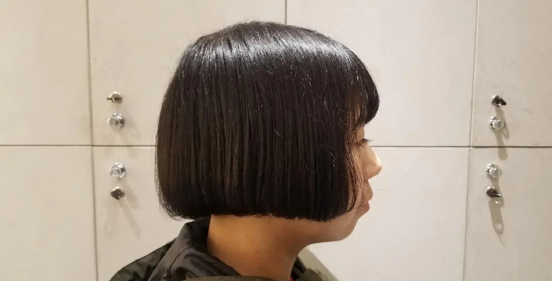 ミディアム ショートボブ ボブ カット ヘアカラー トリートメント 🌿赤み消し/ 艶カラー落合　優🌿のヘアスタイル