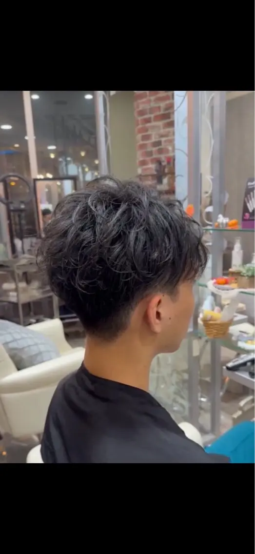 パーマ メンズ カット パーマ ✨似合わせ特化美容師 WILL上村 拳吾のヘアスタイル