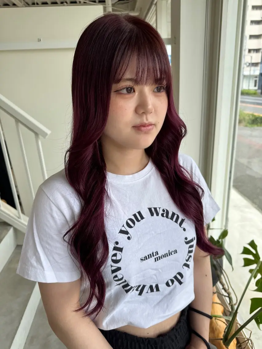 ロング カラー 本田 実可子のヘアスタイル