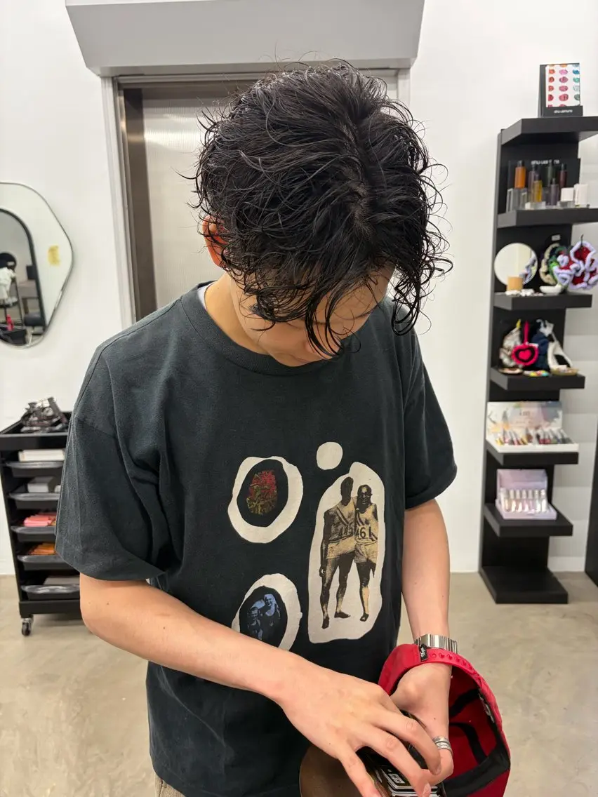 メンズ カット パーマ Nico☺︎🎀YU レイヤー/カットのヘアスタイル