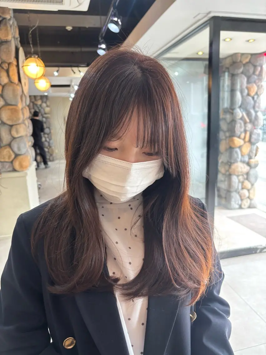 ロング カラー ラベンダーカラー ピンクカラー ピンクラベンダー レイヤーカット ローレイヤー 渡邊 きせきのヘアスタイル