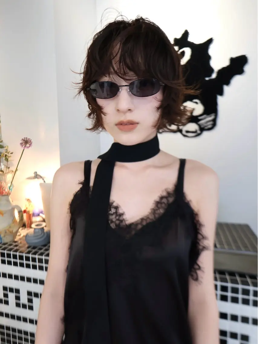 ミディアム カット パーマ 抜け感ボブパーマ レイヤーSaKuraのヘアスタイル