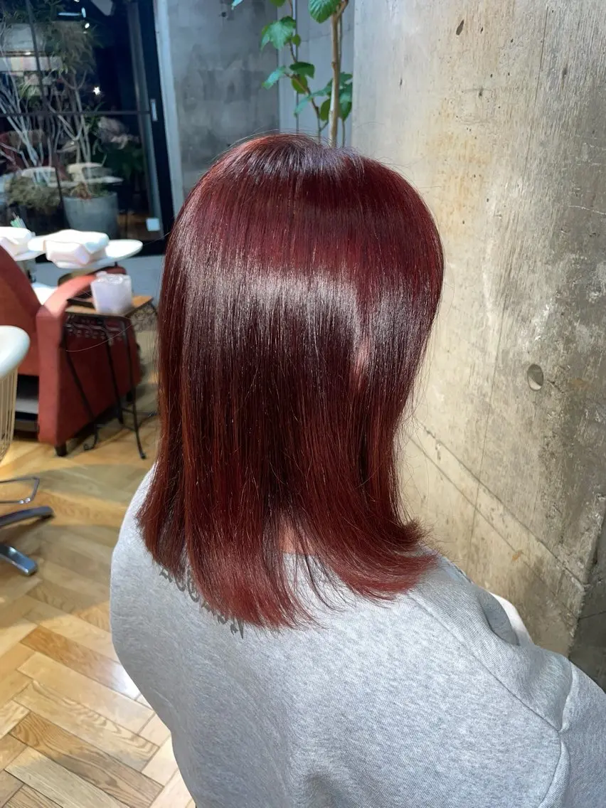 ミディアム ヘアカラー コバヤシ リナのヘアスタイル