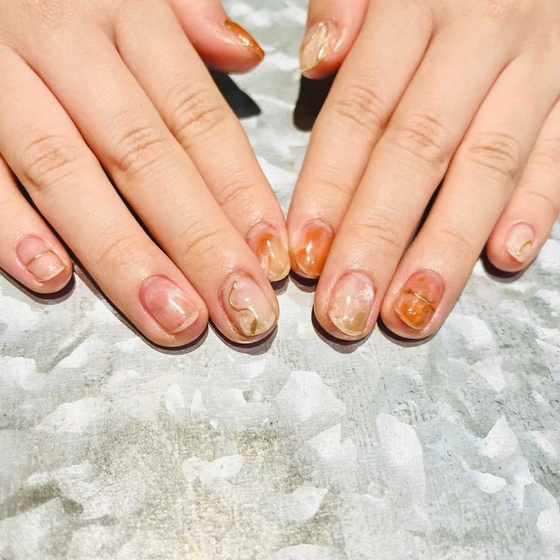 ネイル ニュアンスネイル TRAM-nail moriizumiのネイルデザイン