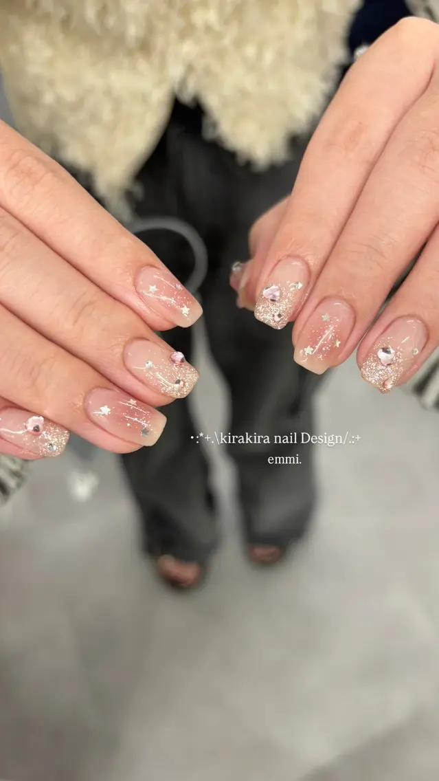 ネイル キラキラネイル ハンドネイル emmi nailのネイルデザイン