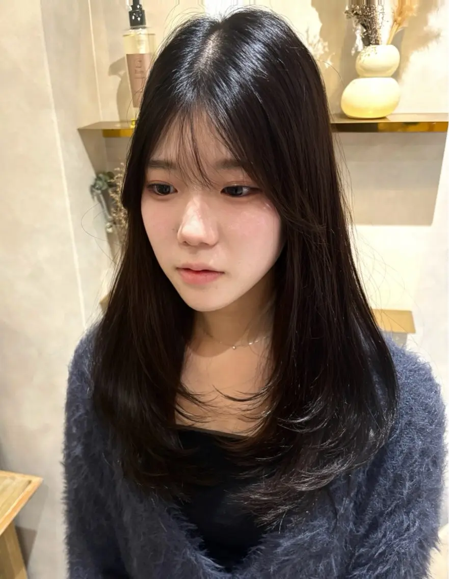 【ミニモ限定】🌸カット＋クイック超音波トリートメント🌸大人気レイヤーカット、韓国ヘア◎の写真