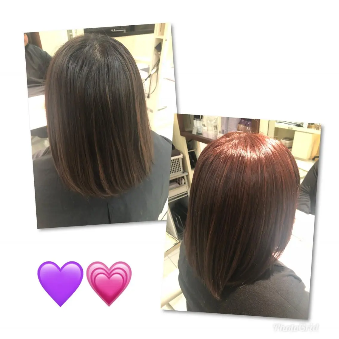 ミディアム カラー 廣野 愛香のヘアスタイル