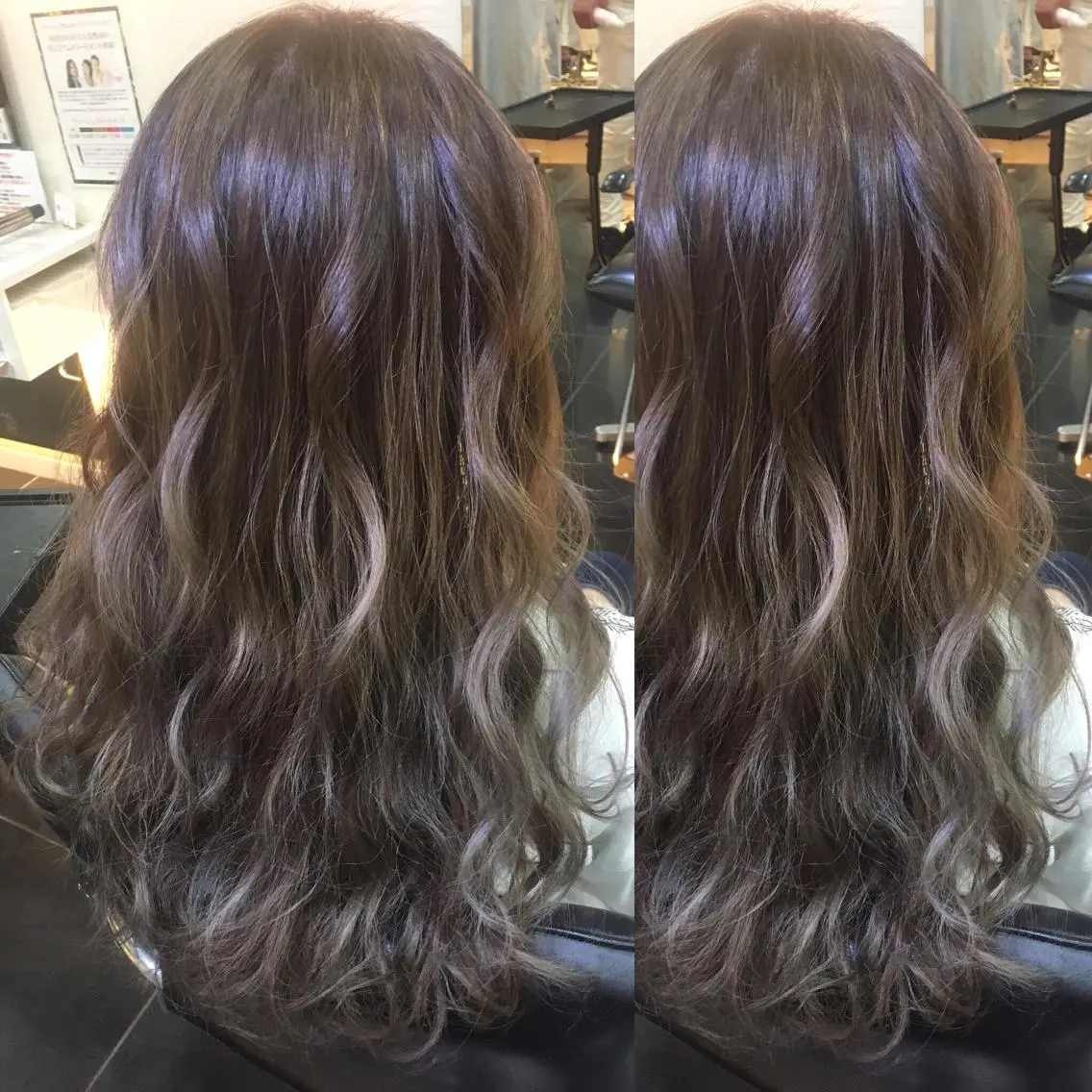ロング カラー 早川 真幸のヘアスタイル