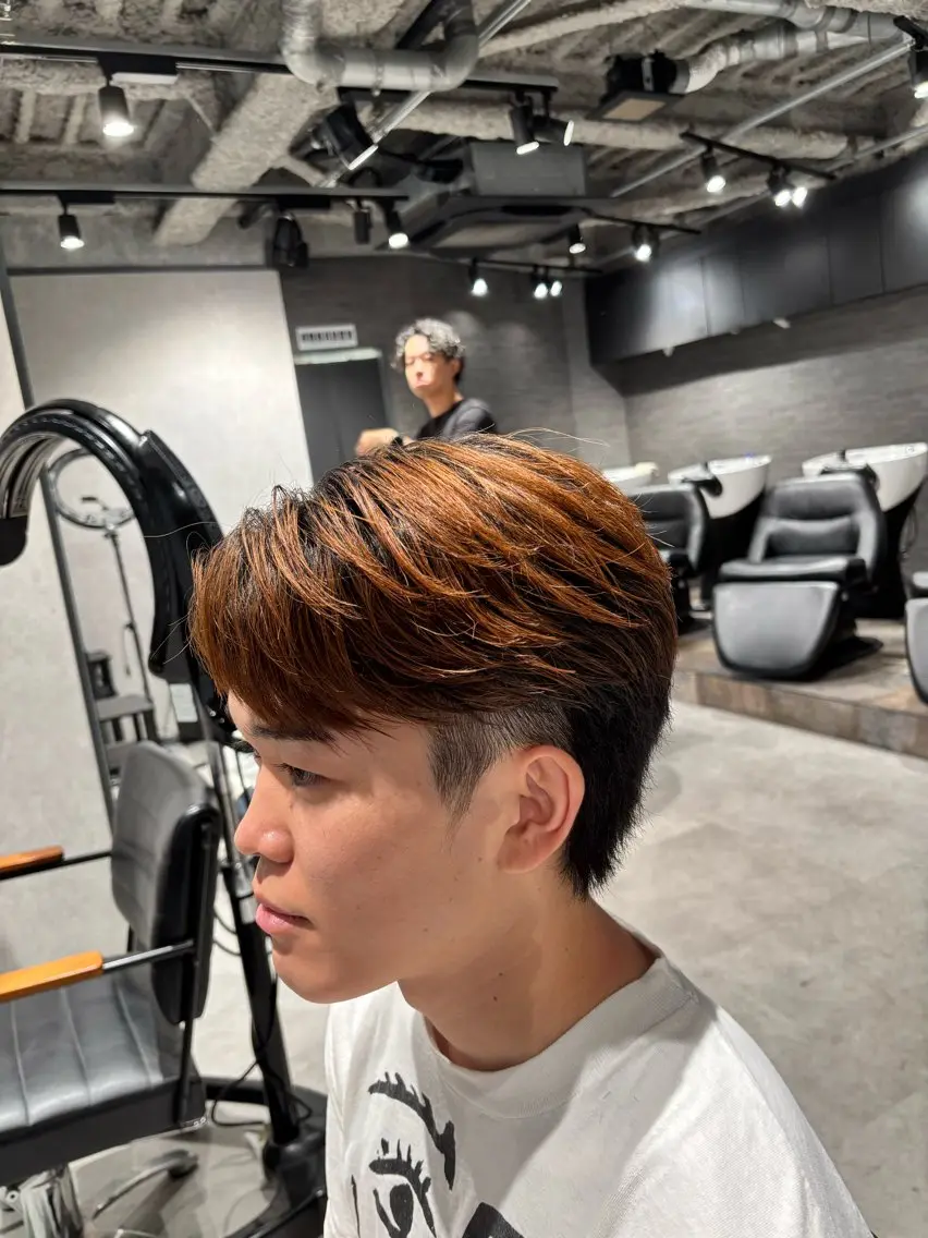 メンズ センターパート カット メンズ専門店NEXT NEO パーマ特化のヘアスタイル