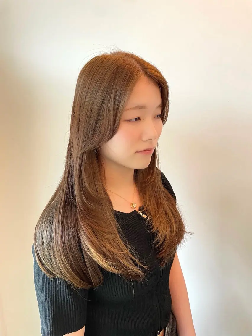 ロング カラー ショートボブ ベージュカラー ブリーチ 透明感カラー ミルクティーベージュ カット ヘアカラー fulam － KAEDEのヘアスタイル