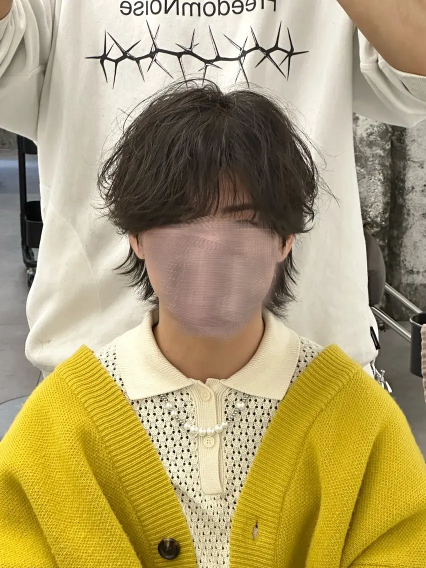 カラー メンズ メンズウルフカット ウルフカット カット ヘアカラー パーマ トリートメント ヘッドスパ 巻けないけど美髪 作れます丸山智久のヘアスタイル