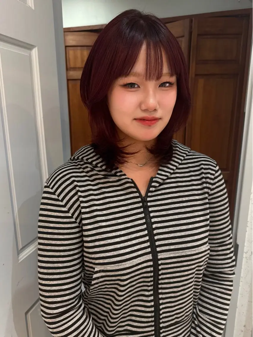 ミディアム カラー 似合わせカット カット ヘアカラー トリートメント mai / linoah˚✧のヘアスタイル