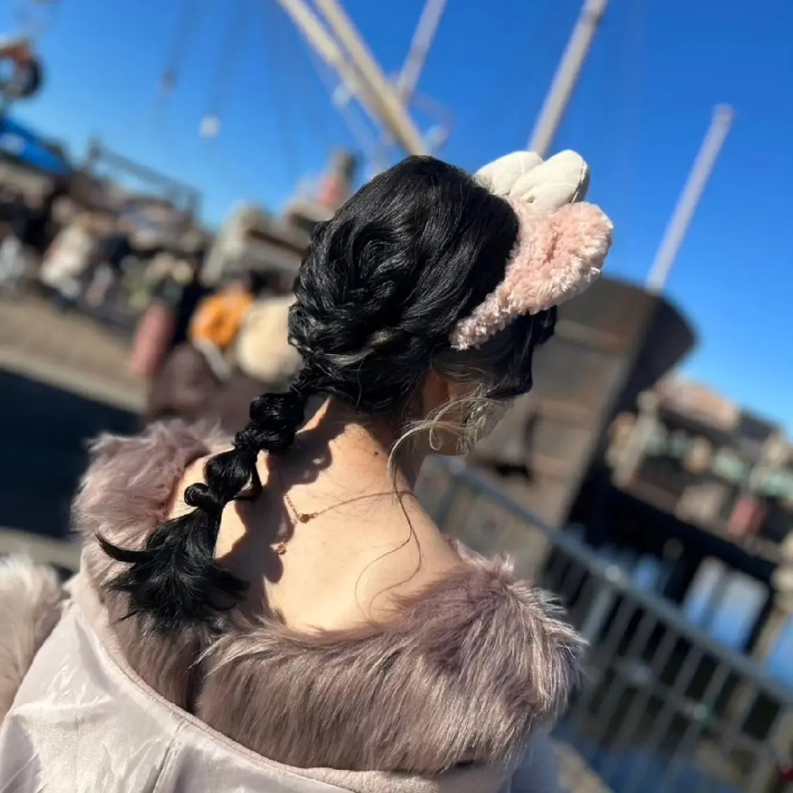 ロング ヘアアレンジ デート 浴衣 ヘアセット 大人髪ヘアセット/ 切りたて感なしカットのヘアスタイル