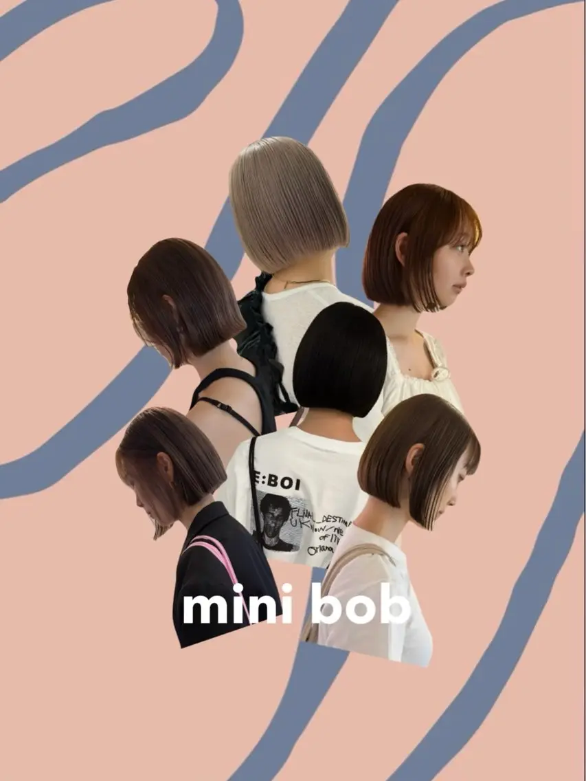 ショート ボブ カット ヘアカラー トリートメント 🍑透明感hair ・NENE🍑のヘアスタイル