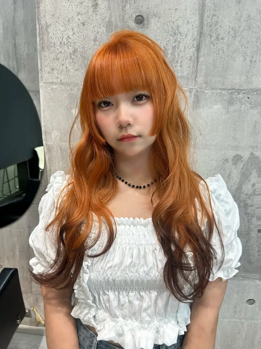 ロング 【ピンク/ラベンダー 】mao🐩💜のヘアスタイル