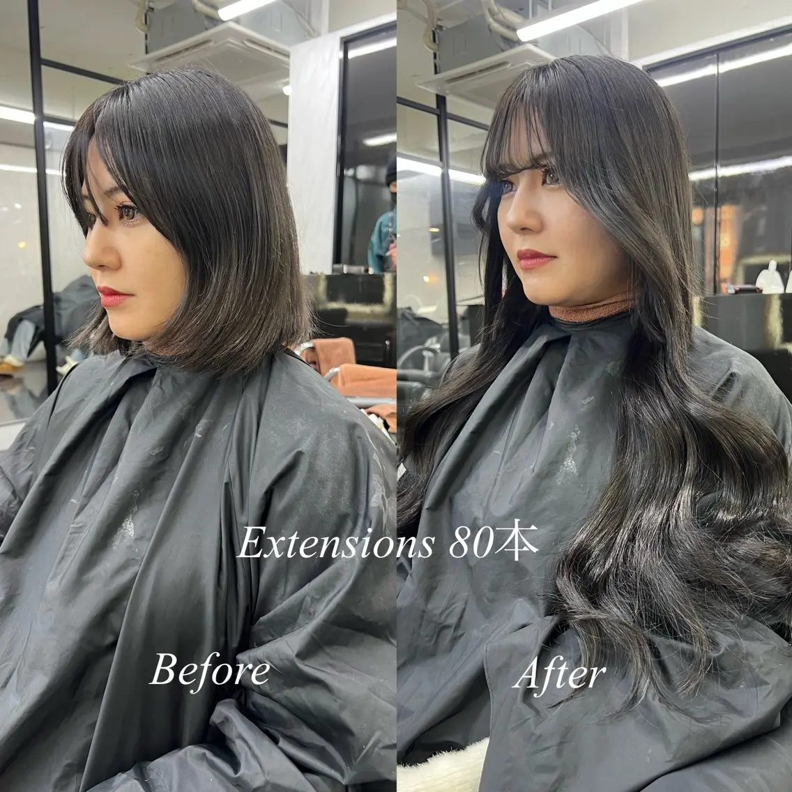 ロング カラー シールエクステ ハイトーンカラー エクステ エクステ シールエクステ特化 ハイトーン、NANAのヘアスタイル