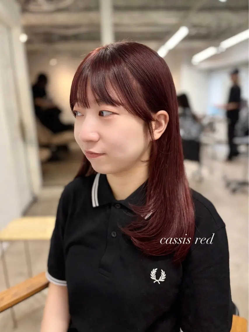 セミロング 顔周りカット レイヤーカット ♡SHURI ボブカット募集♡のヘアスタイル