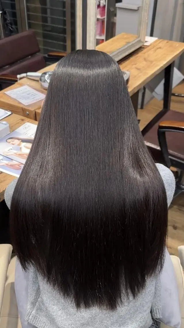 【🪻スペシャルセットメニュー🪻 】髪質改善ストレート+内部補修トリートメント+カットの写真