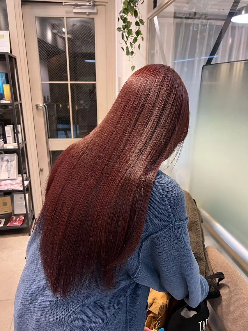 ロング カラー ヘアカラー トリートメント ヘッドスパ うるぷる髪 🤍 Naanoのヘアスタイル