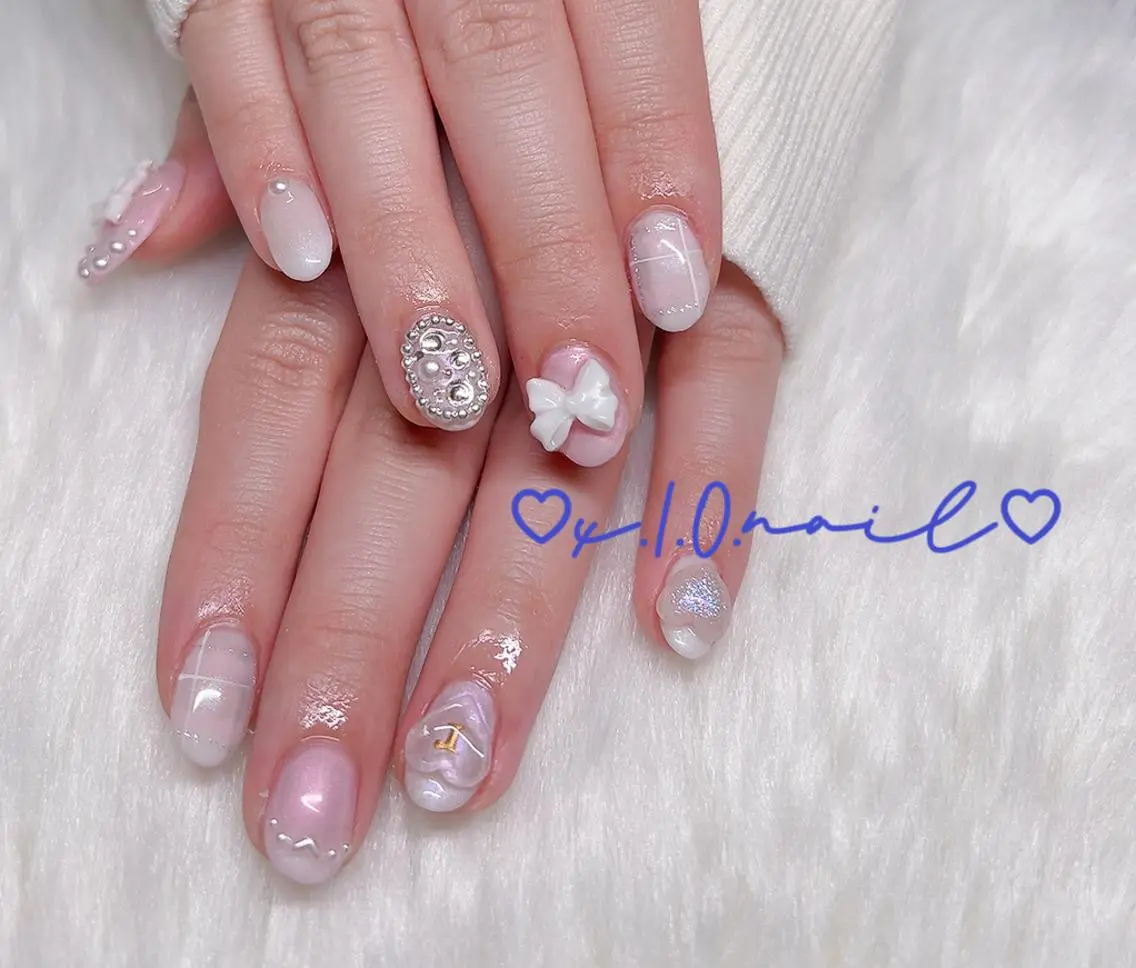 ネイル アニマル柄 アートネイル ニュアンスネイル ネイルチップ ハンドネイル x.1.0.nail ♡Cのネイルデザイン