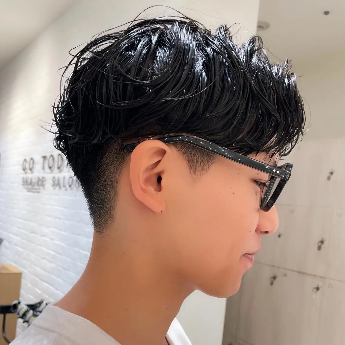ショート パーマ メンズ カット パーマ 【吉祥寺】ショート/ レイヤーボブ/ryoのヘアスタイル