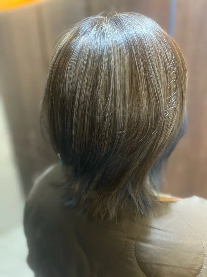 ミディアム カラー カット ヘアカラー トリートメント 多系統似合わせ/ tsuburaのヘアスタイル