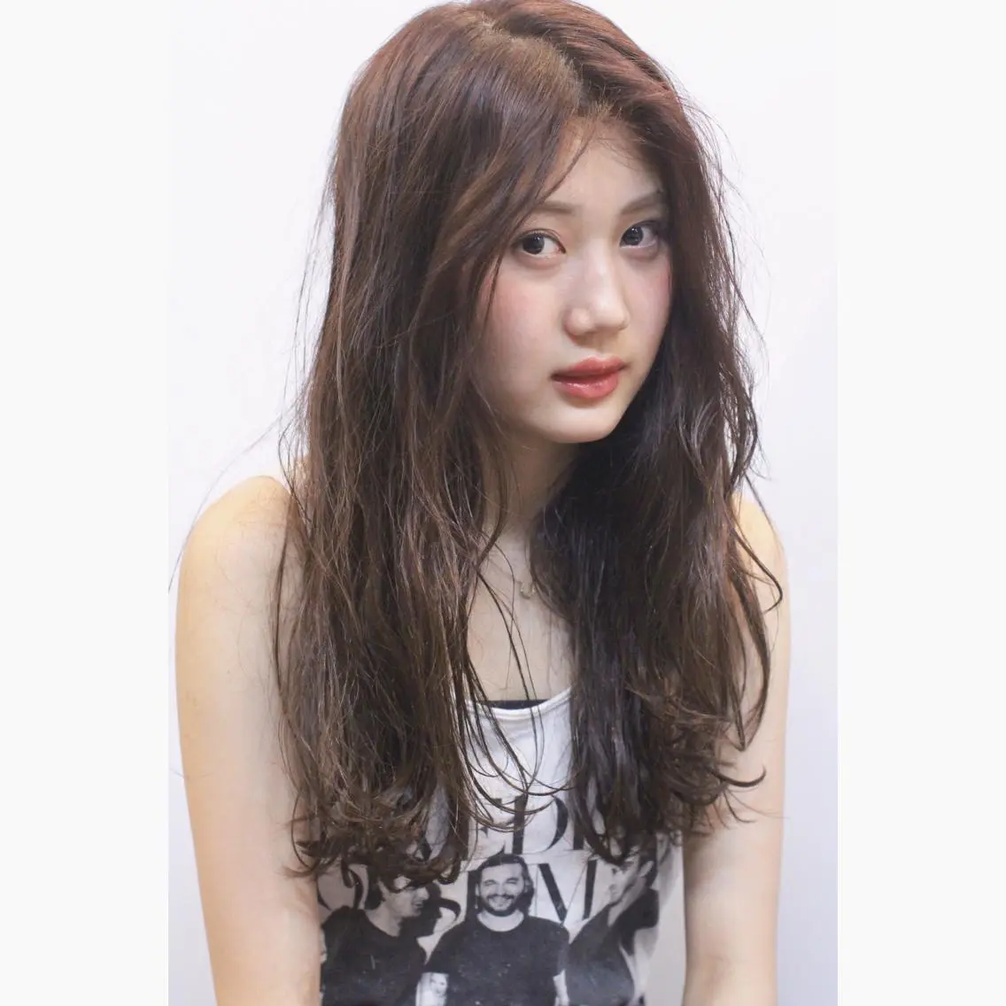 ロング カラー パーマ 安達 俊亮のヘアスタイル