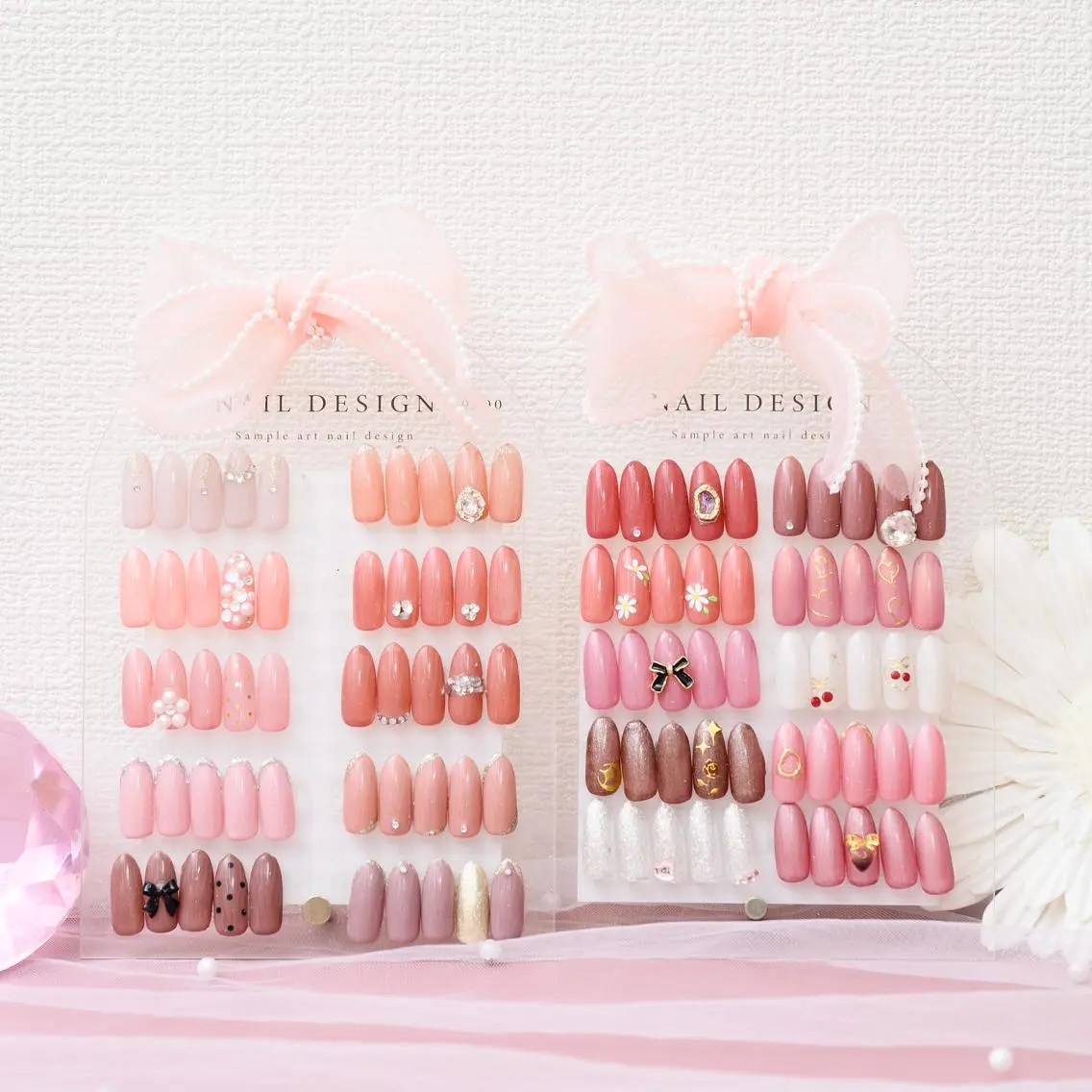ネイル ハンドネイル Sweet♡ Heart　葉月のネイルデザイン