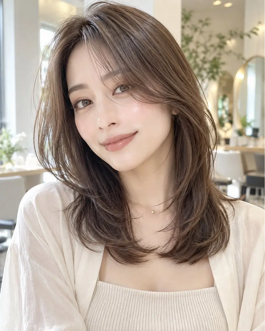 【平日・ご新規様限定】自然に垢抜ける✨似合わせカット+透明感カラー+oggi otto 9stepの写真