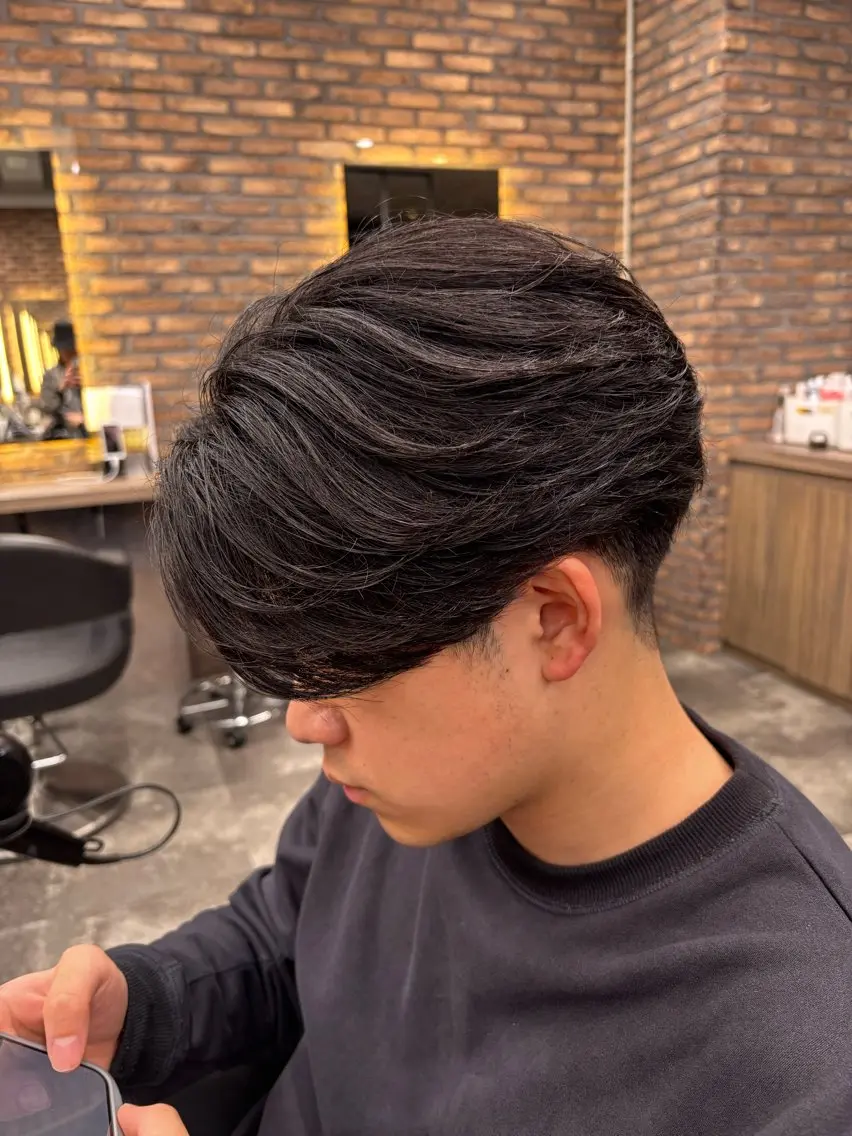 メンズ カット パーマ 🪽直毛男子の救世主 🪽フェザーパーマのヘアスタイル
