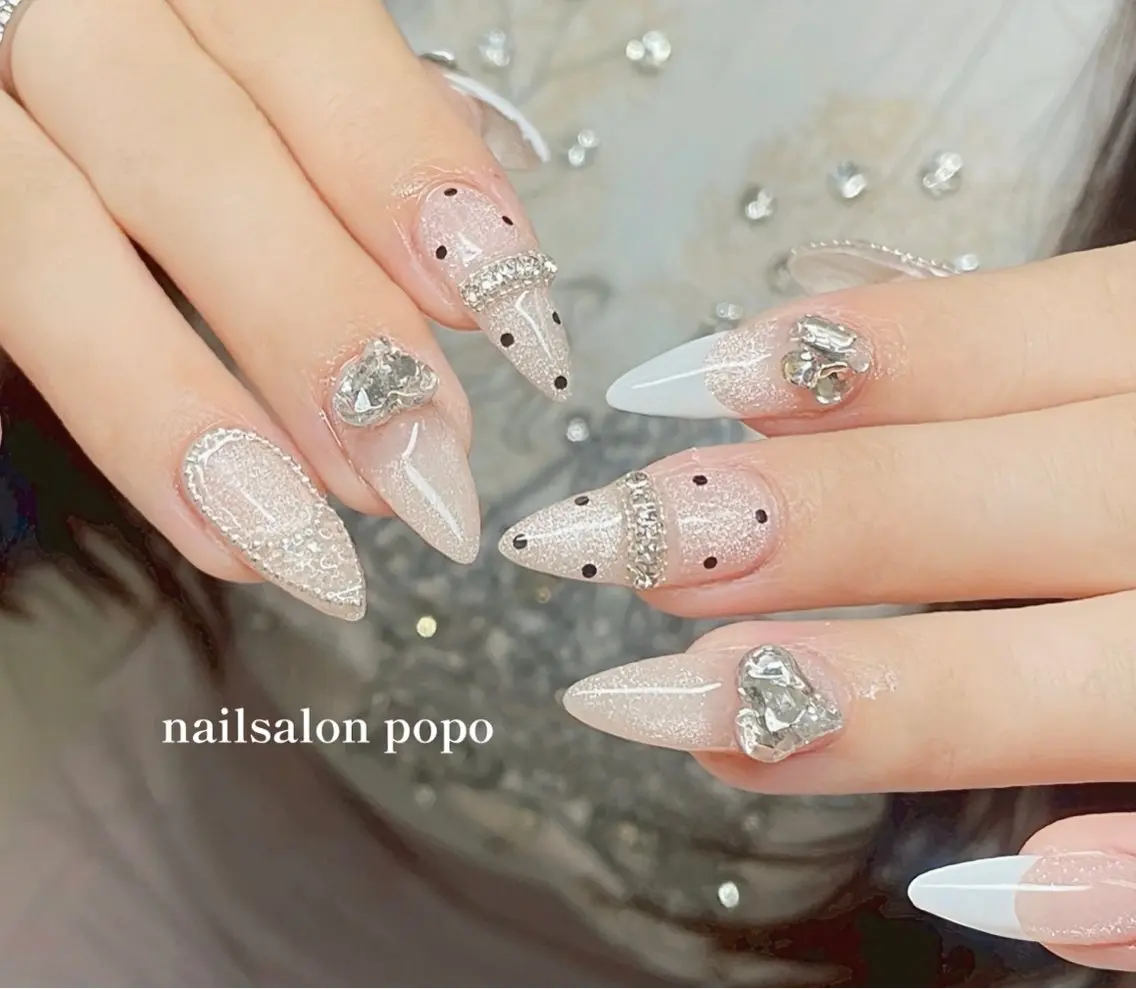 カラー ハンドネイル nail salon popoのネイルデザイン