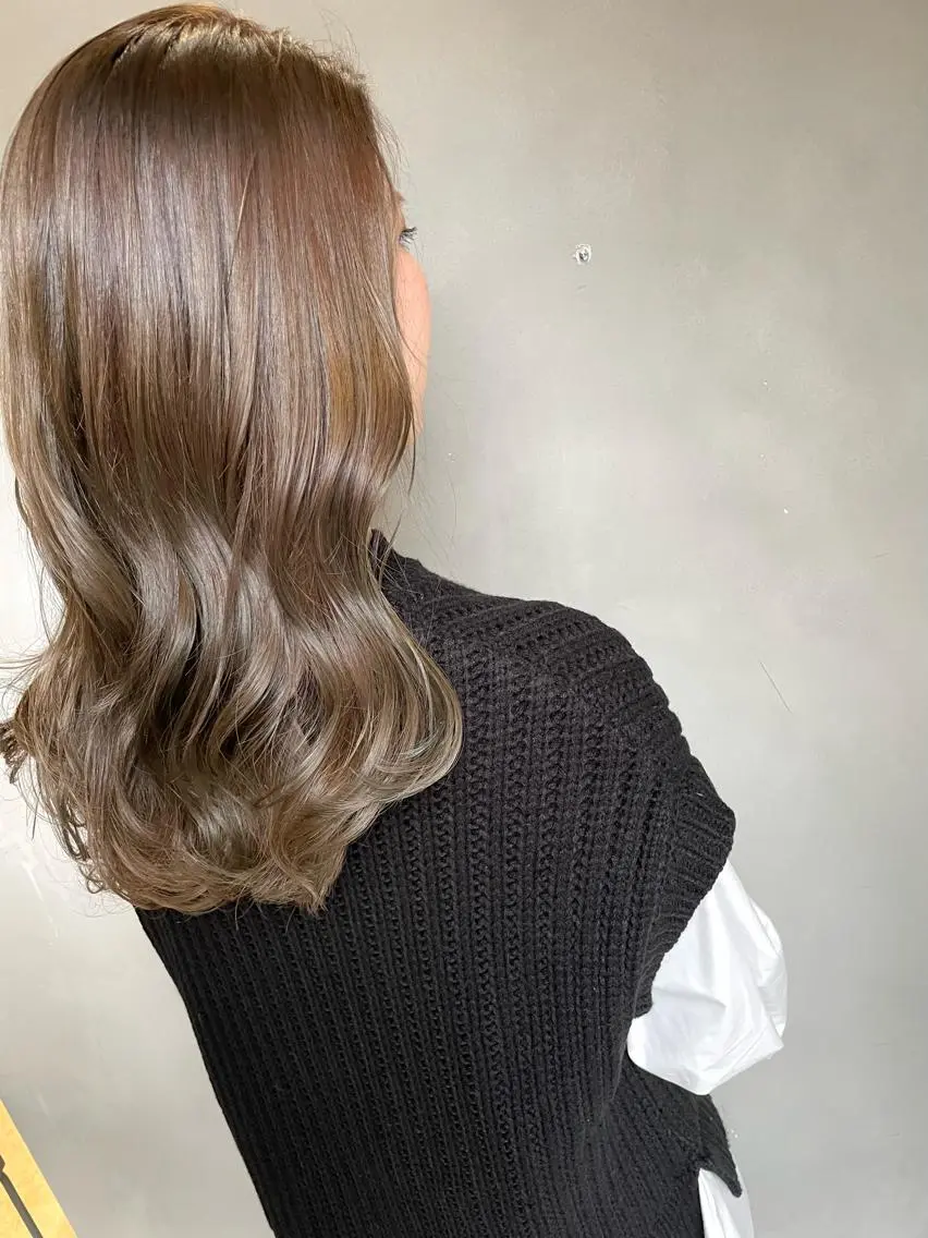 人気No.1🐩イルミナカラー+艶々ハホニコトリートメント+カットの写真