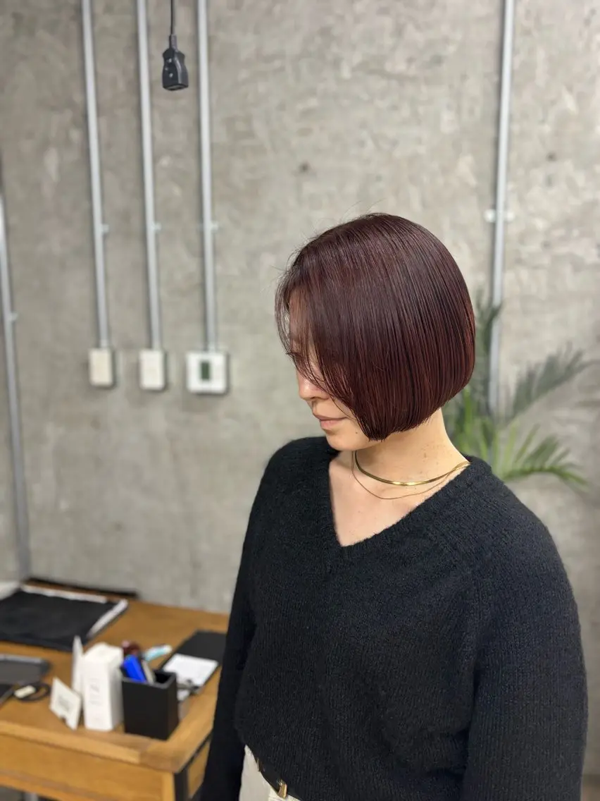 ショート カット 艶カラー／ナチュラル スタイル/Ayukaのヘアスタイル
