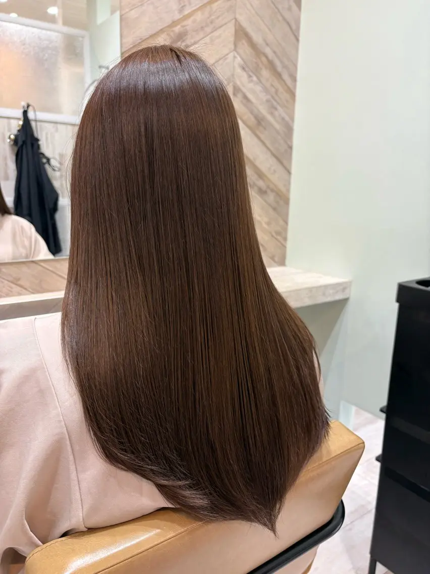 ꒰ྀི ご新規様限定50%𝐎𝐅𝐅 ꒱ カット×髪質改善縮毛矯正×プレミークTr🧴◌𓈒𓐍の写真