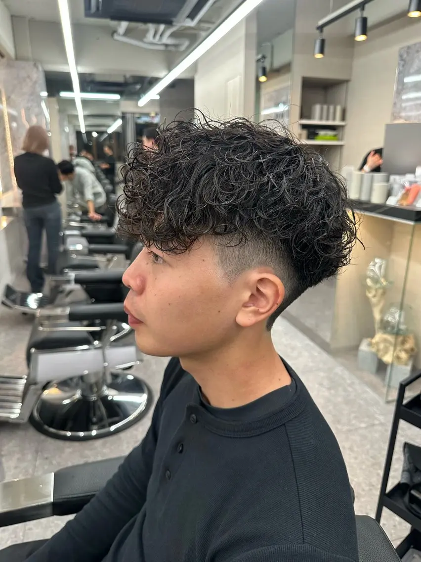パーマ メンズ メッシュパーマ支持率 ◎大宮/隼也のヘアスタイル