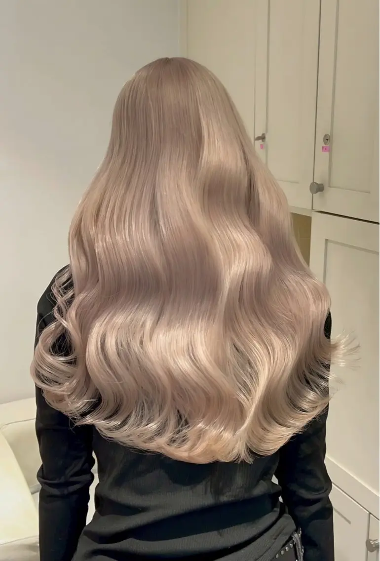 ロング ヘアカラー トリートメント コスギ ユカナのヘアスタイル