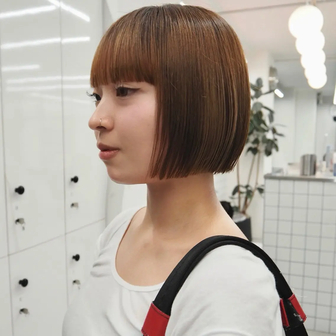 ショート 切りっぱなしボブ ボブ 韓国風ヘア 似合わせカット yuki/矢場町/ JILLSTUDIOのヘアスタイル