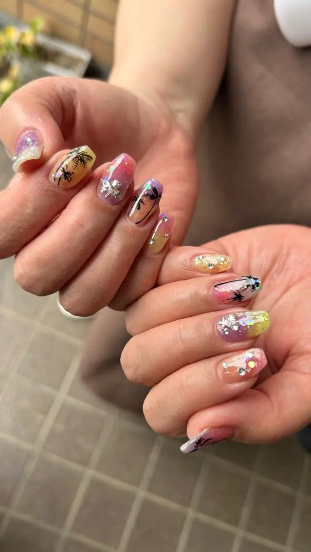 ネイル 夏ネイル ハンドネイル FOI NAILのネイルデザイン